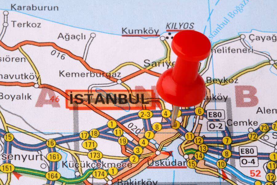 Istanbul map