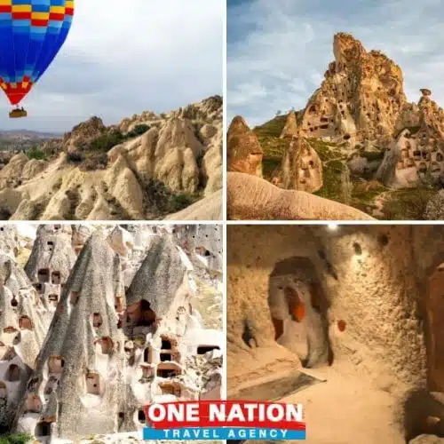 Explore Cappadocia's fairy chimneys and cave hotels on a 2-day tour from Istanbul.