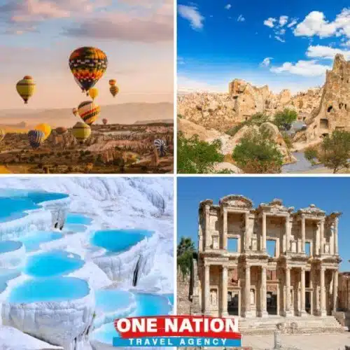 Explore Cappadocia, Pamukkale & Ephesus on a 4-day tour from Istanbul, highlighting Turkey's historic wonders.