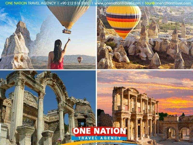 Explore Cappadocia's fairy chimneys and Ephesus' ancient ruins on a 3-day tour from Istanbul.