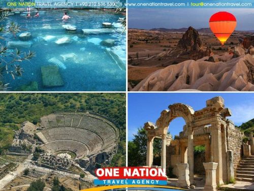 4 Days Ephesus, Pamukkale and Cappadocia Tour by Plane & Bus
