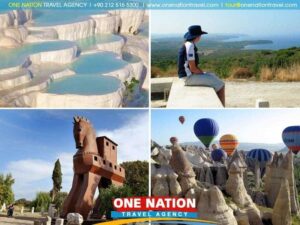6-day tour itinerary featuring Gallipoli, Troy, Ephesus, Pamukkale, and Cappadocia.