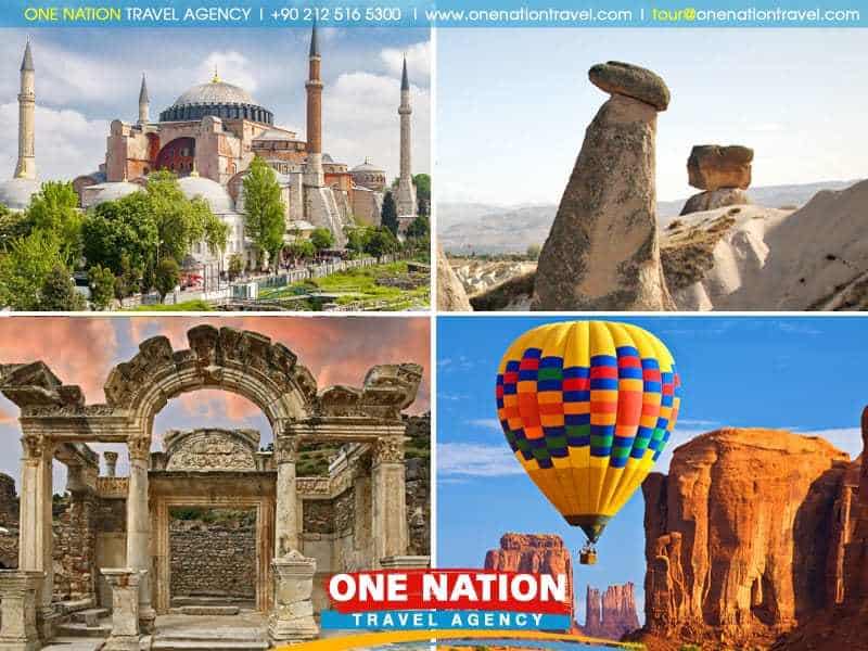 Istanbul, Cappadocia, and Ephesus highlights in a 5-day Turkey tour package.