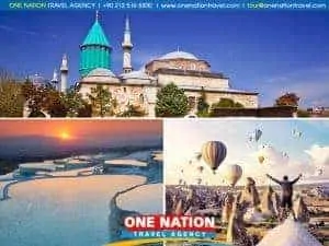 Explore Turkey: 4-day tour of Cappadocia, Konya, and Pamukkale's natural wonders.