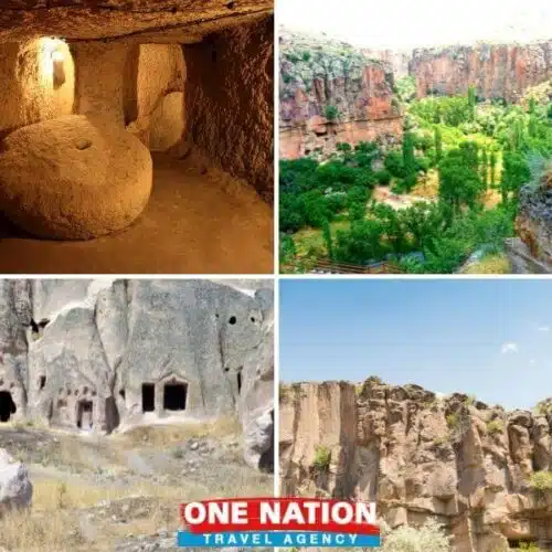 Explore Cappadocia's natural wonders on a Green Tour, featuring unique fairy chimneys and lush valleys.
