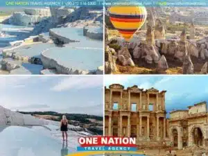 Cappadocia, Pamukkale, Pergamon, and Ephesus 5-day tour itinerary for exploring Turkey.