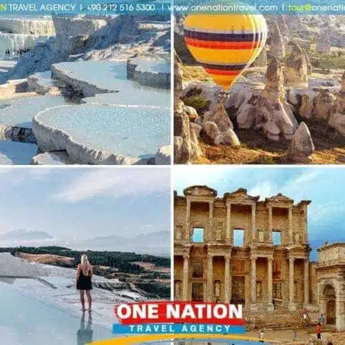 Cappadocia, Pamukkale, Pergamon, and Ephesus 5-day tour itinerary for exploring Turkey.