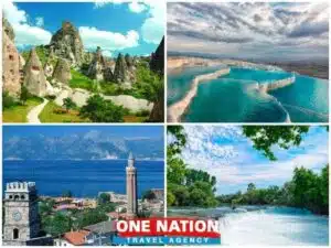 Explore the beauty of Turkey with a 4-day tour of Cappadocia, Pamukkale, and Antalya.