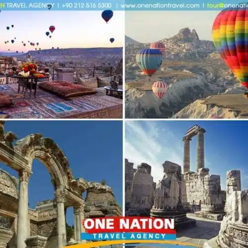Explore Turkey with a 4-day tour featuring Cappadocia's landscapes, Ephesus ruins, and ancient cities of Priene, Miletus, and Didyma.