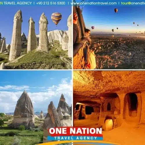 Explore Cappadocia's fairy chimneys and hot air balloons on a 2-day tour from Istanbul.