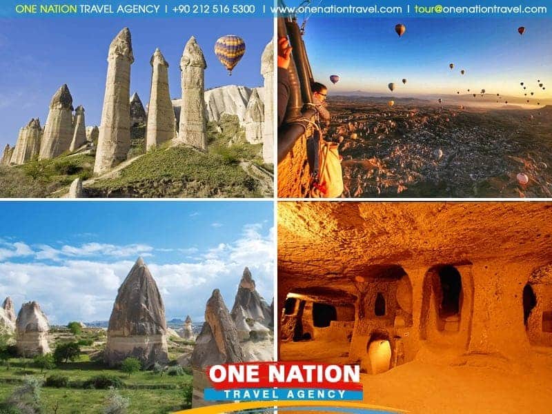 Explore Cappadocia's fairy chimneys and hot air balloons on a 2-day tour from Istanbul.