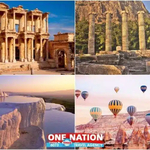 Explore Turkey with a 7-day budget tour from Istanbul, featuring Ephesus, Priene, Miletus, Didyma, Pamukkale, and Cappadocia.