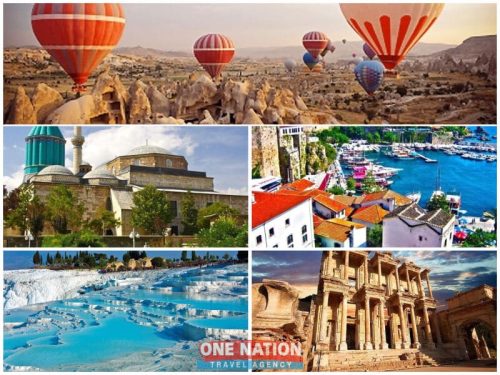 8 Days Cappadocia, Konya, Antalya, Pamukkale and Ephesus Tour