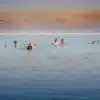 Tranquil waters of the Dead Sea in Jordan, serene landscape