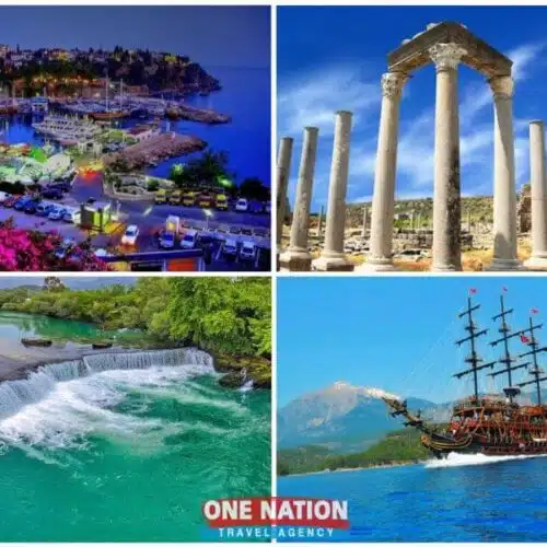 Explore historic Antalya on a 4-day tour from Istanbul, featuring ancient ruins and turquoise coasts.