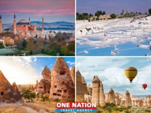 Explore Turkey with a 7-day Istanbul, Pamukkale, and Cappadocia tour brochure highlighting key destinations.