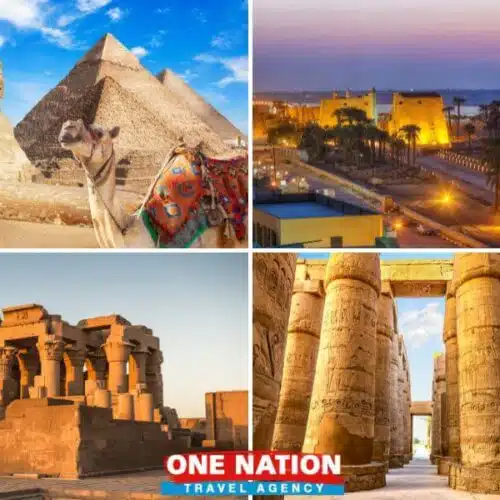 Tour group exploring the iconic sites in Cairo, Luxor, and Aswan during a 5-day Egypt tour.