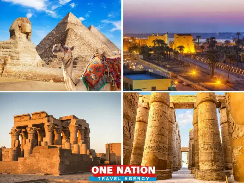 Tour group exploring the iconic sites in Cairo, Luxor, and Aswan during a 5-day Egypt tour.