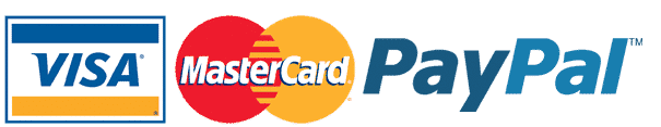 Visa Mastercard and PayPal