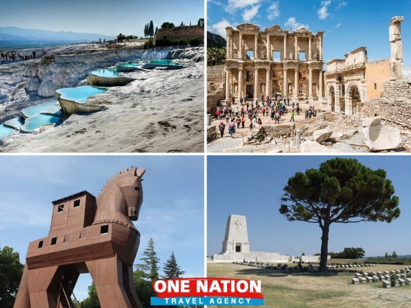 3-Day Tour of Pamukkale, Ephesus, Troy and Gallipoli