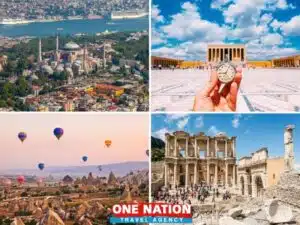 Explore the 7-day Turkey tour package featuring Istanbul's skyline, Ankara's landmarks, Cappadocia's landscapes, and Ephesus ruins.