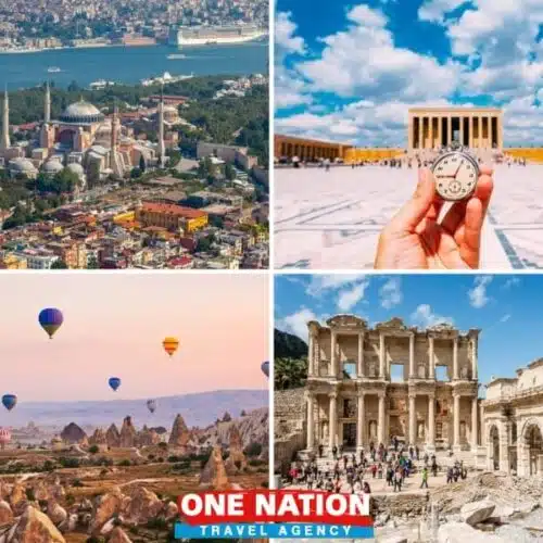 Explore the 7-day Turkey tour package featuring Istanbul's skyline, Ankara's landmarks, Cappadocia's landscapes, and Ephesus ruins.