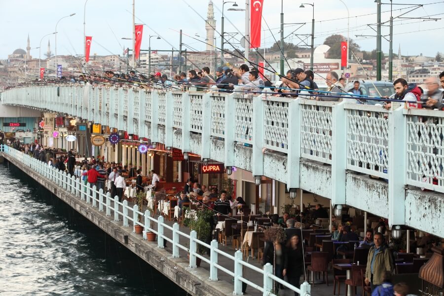 Galata Bridge in Istanbul