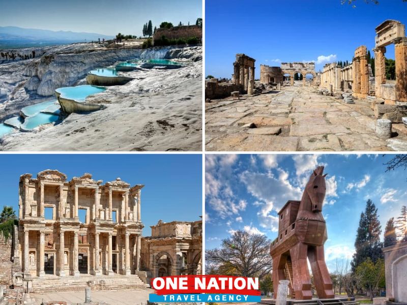 3-Days Pamukkale, Ephesus and Troy from Denizli