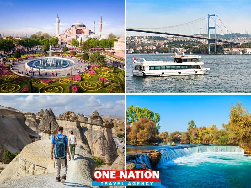 Explore Turkey's gems in a 9-day tour featuring Istanbul's historic sites, Cappadocia's landscapes, and Antalya's beaches.