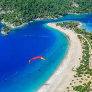 A scenic view of Fethiye along the Aegean Coast, showcasing the serene Mediterranean vibes.