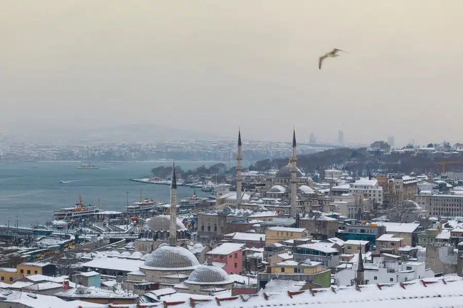 Istanbul in December weather