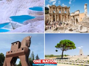 Explore ancient wonders on a 3-Day Turkey Tour featuring Pamukkale, Ephesus, Troy, and Gallipoli.
