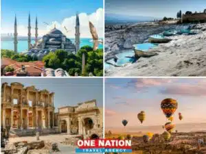 Explore Turkey with a 9-day tour covering Istanbul, Pamukkale, Ephesus, and Cappadocia's highlights.