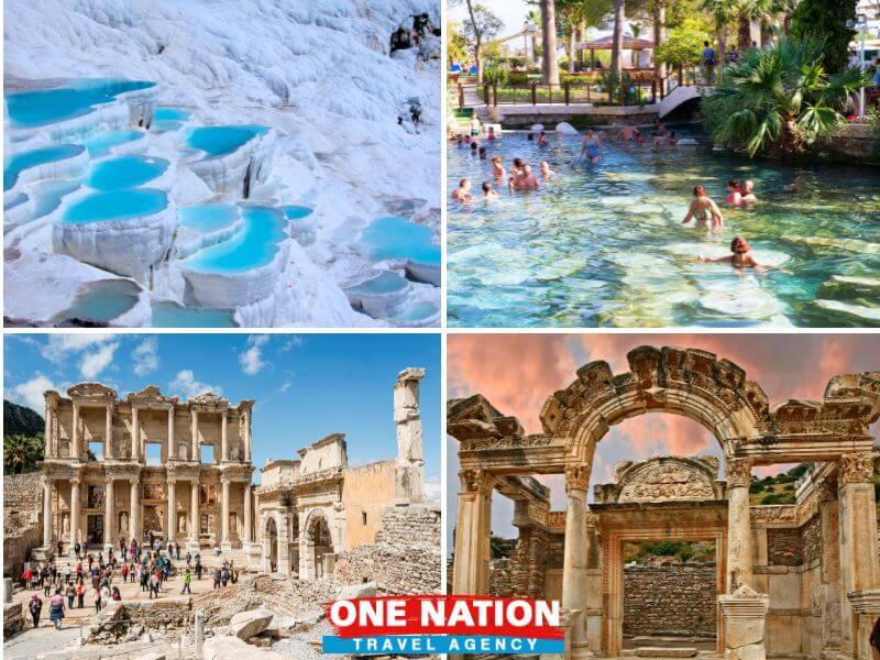 Scenic Turkey: 3-day tour from Istanbul to Pamukkale and Ephesus' historic sites.