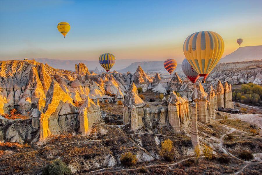 Adventurous exploration of Cappadocia's unique terrain and fairy chimneys.