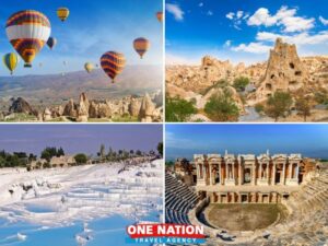 Explore Cappadocia and Pamukkale on a 5-day tour from Istanbul, featuring iconic landscapes and historical sites.