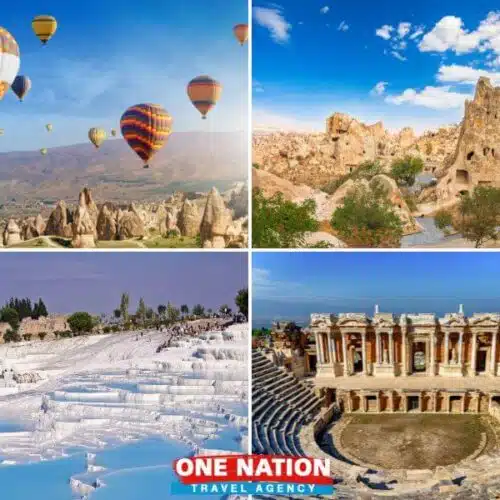 Explore Cappadocia and Pamukkale on a 5-day tour from Istanbul, featuring iconic landscapes and historical sites.