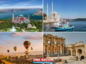 Explore Turkey's wonders on a 7-day tour visiting Istanbul, Cappadocia, and Ephesus, featuring historic sites and scenic views.