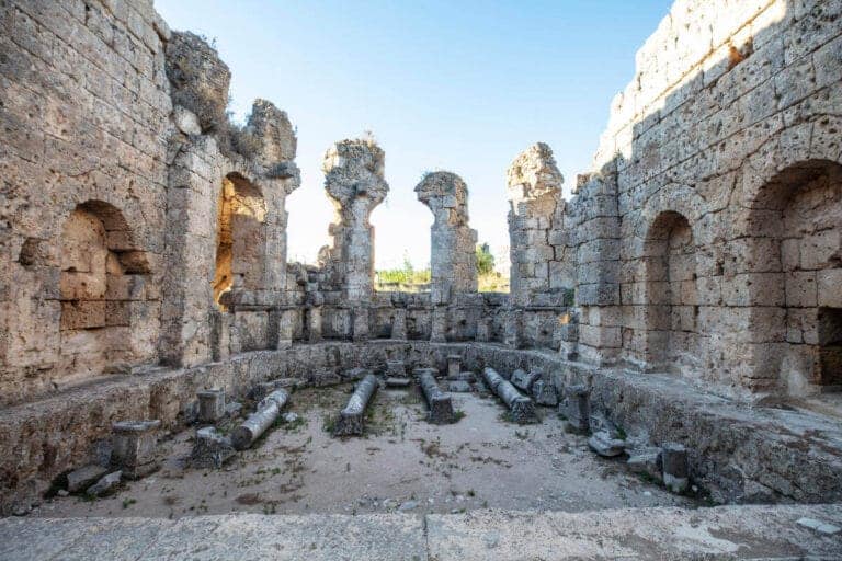 Ruins of the Roman Baths in Side