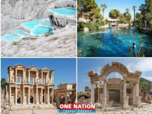 Explore Pamukkale’s thermal pools and Ephesus’ ancient ruins on a 2-day tour from Istanbul with One Nation Travel.