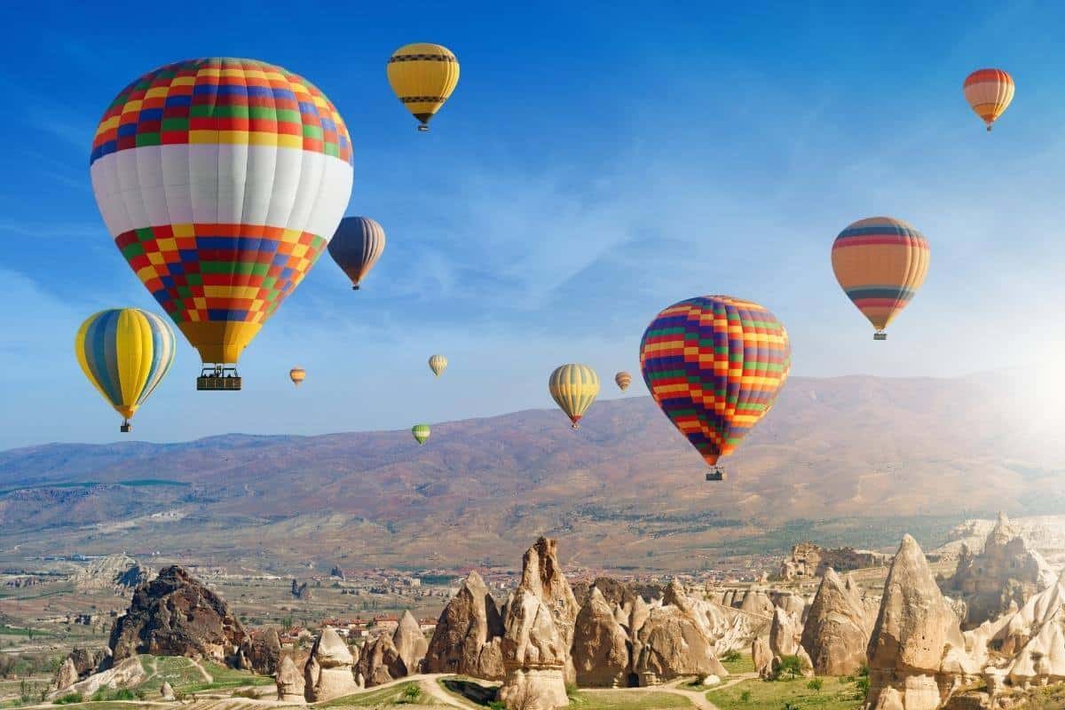 Colorful Hot Air Balloons Over Cappadocia